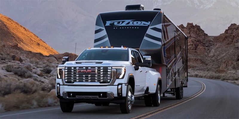 GMC Truck Towing Trailer